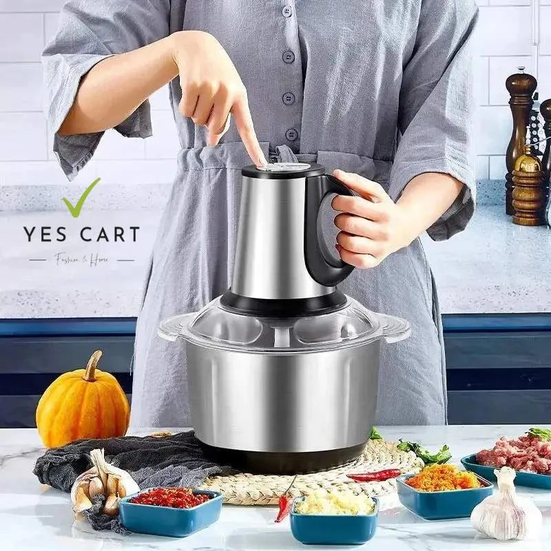 Yescart 3 liter Stainless Steel Electric Meat Copper Meat Grinder and Qeema Machine