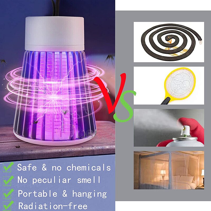 1PC Electric Shock Mosquito Killer Lamp Waterproof