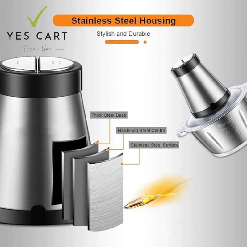 Yescart 3 liter Stainless Steel Electric Meat Copper Meat Grinder and Qeema Machine