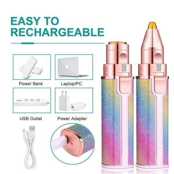 Rechargeable Waterproof Facial Hair Removal pen For Women